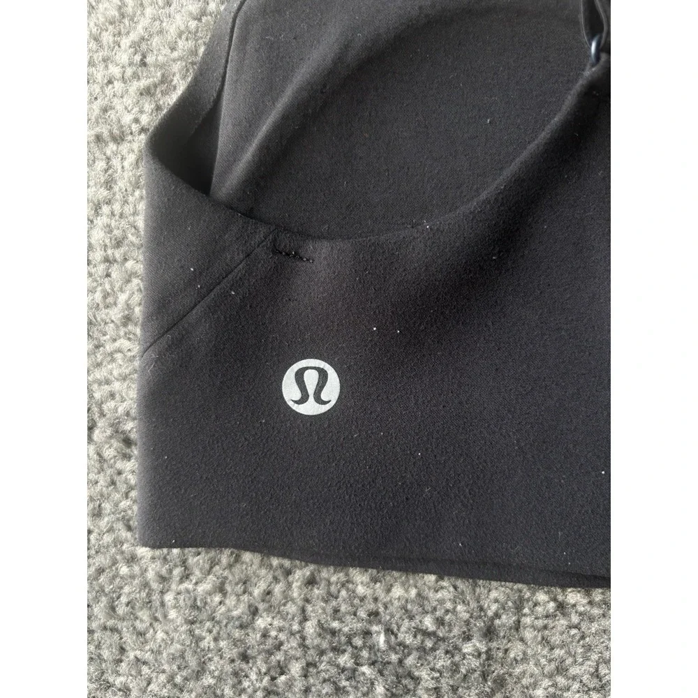 Lululemon Light Strides Bra Black Ultralu Bonded Size 4